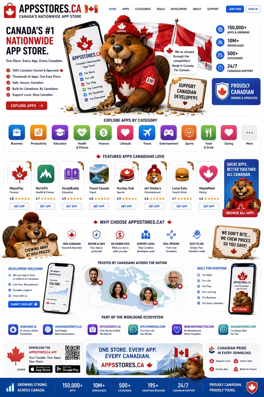 AppsStores.ca – Canada's #1 Nationwide App Store. One Store. Every App. Every Canadian.